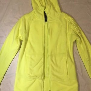 Neon yellow athletic zip-up